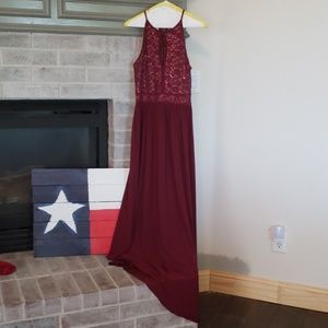 Deep Red/Wine/Maroon Bridesmaid Dress